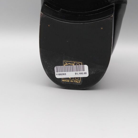 Gucci Men's GG LA Patch High Loomis Leather Loafers Men's Size 12 535298 - Picture 12 of 16